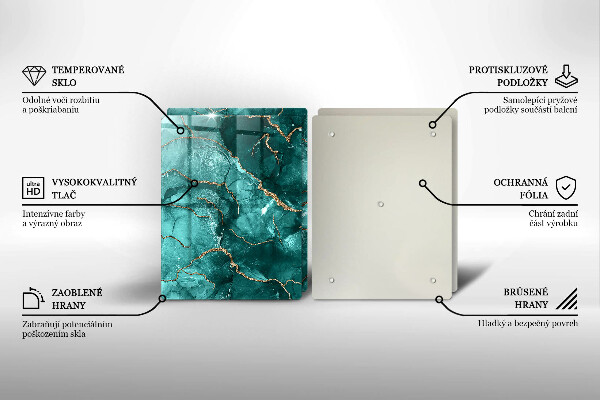 Tábua para cozinha Mármore azul