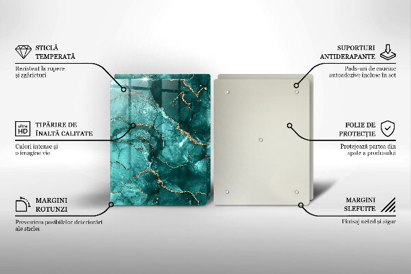 Tábua para cozinha Mármore azul