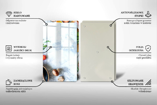 Tábua para corte Ingredientes na cozinha