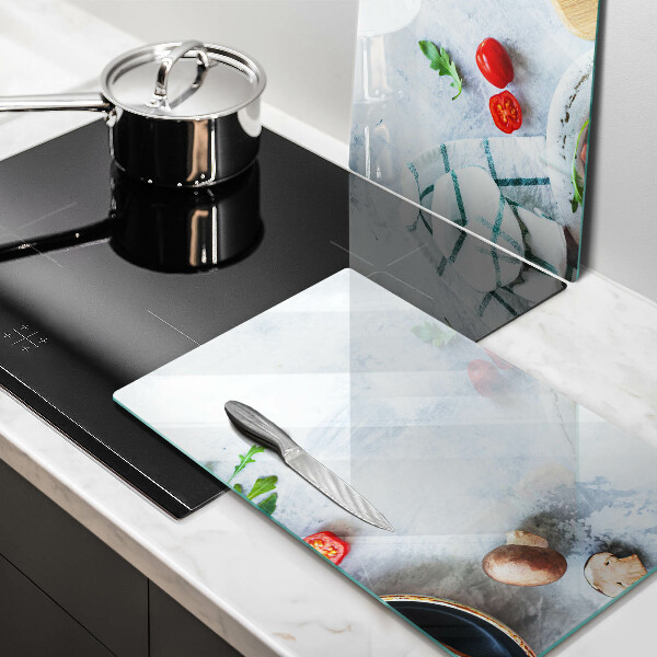 Tábua para corte Ingredientes na cozinha