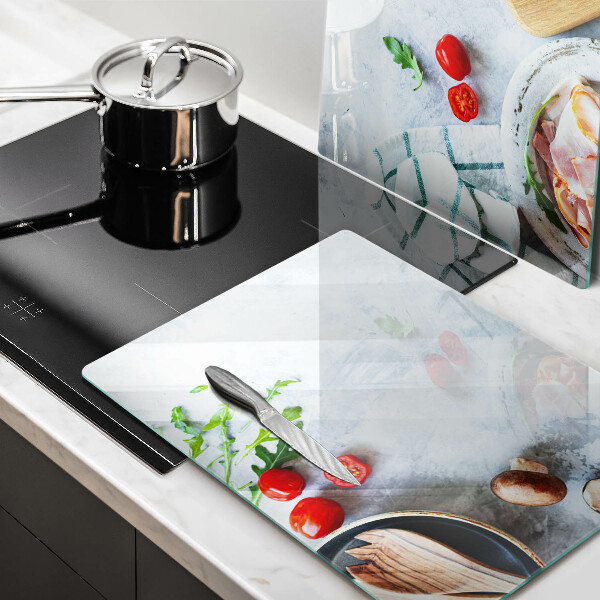 Tábua para corte Ingredientes na cozinha