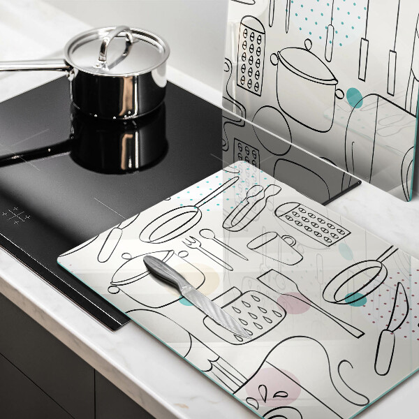 Tábua de corte de vidro Acessórios de cozinha