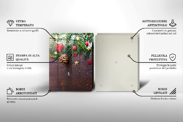 Tábua corte decoração de natal