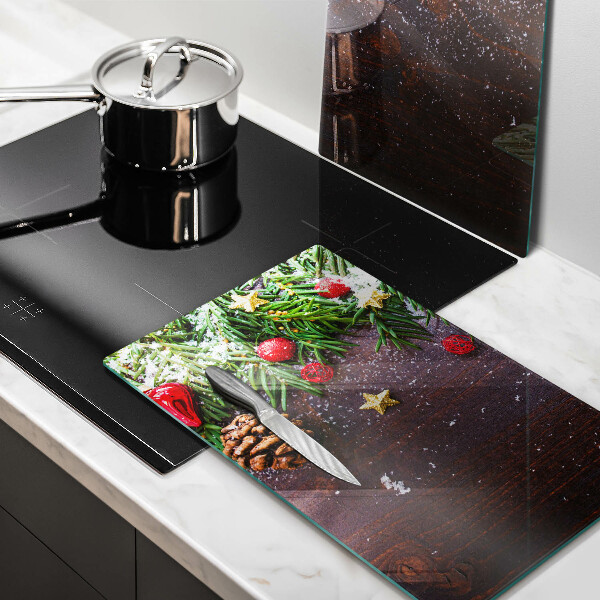 Tábua corte decoração de natal