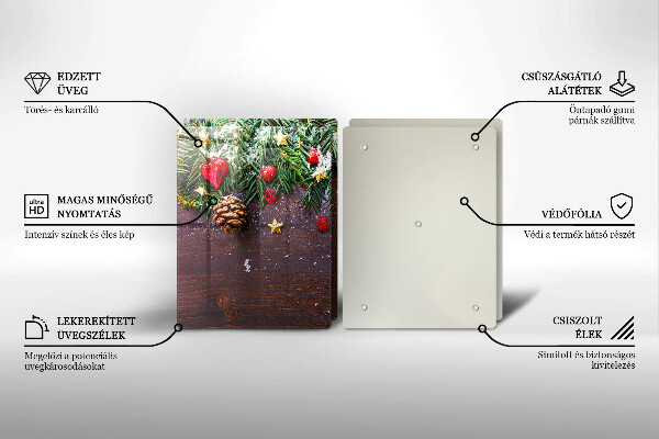 Tábua corte decoração de natal