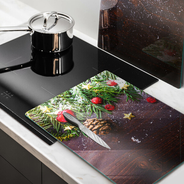 Tábua corte decoração de natal