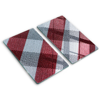 Tábua de cortar alimentos Xadrez vermelho e branco