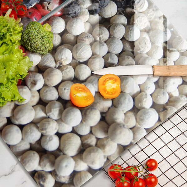 Tábua de cortar de vidro Pimenta preta