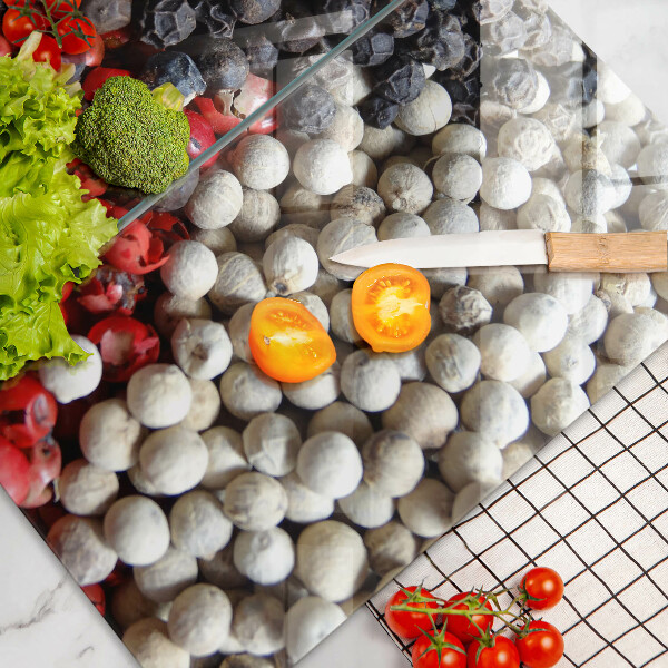 Tábua de cortar de vidro Pimenta preta