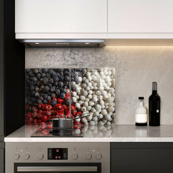 Tábua de cortar de vidro Pimenta preta