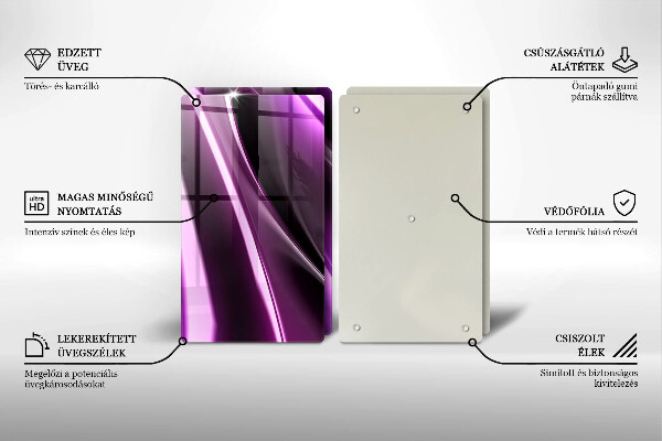 Tábua de corte Abstração roxa