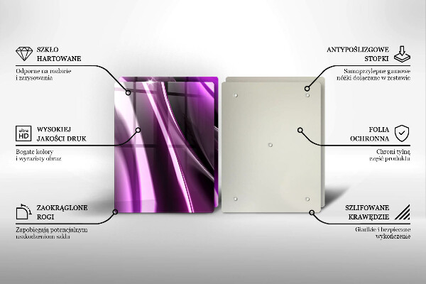 Tábua de corte Abstração roxa