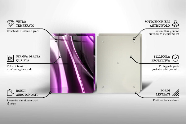 Tábua de corte Abstração roxa