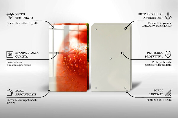 Tábua de cortar Pimentão vermelho