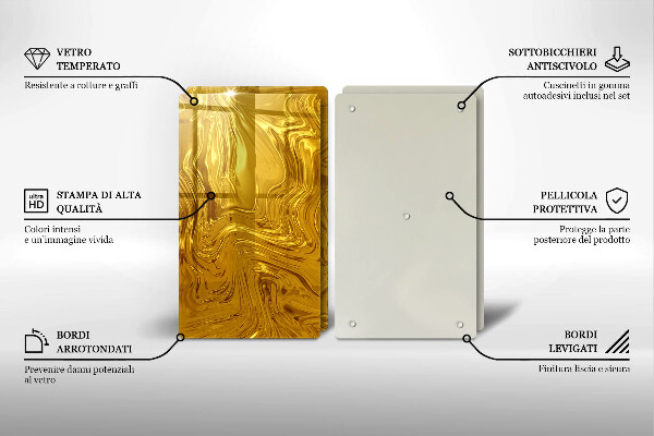 Tábua cozinha Textura dourada