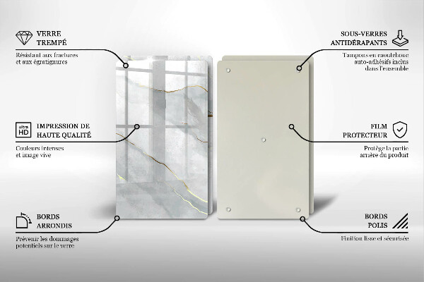 Tábua para cozinha Textura de pedra