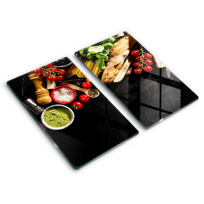 Tábua corte Ingredientes e especiarias italianas