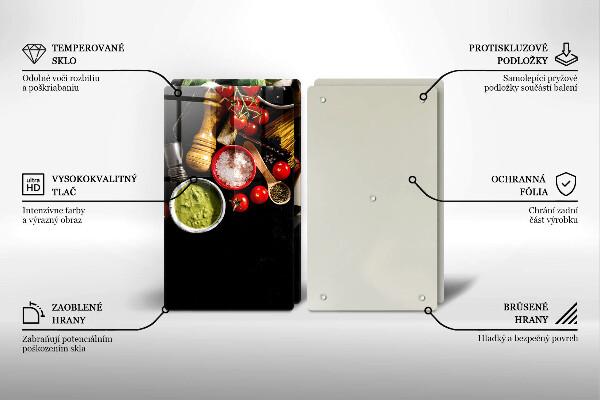 Tábua corte Ingredientes e especiarias italianas