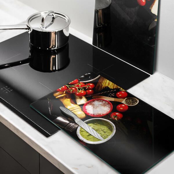 Tábua corte Ingredientes e especiarias italianas