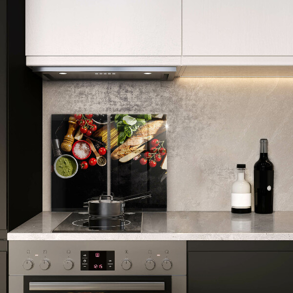 Tábua corte Ingredientes e especiarias italianas