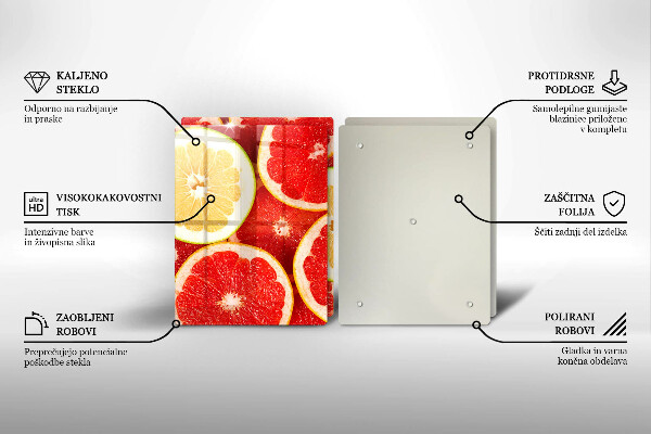Tábua para corte Fatias de toranja