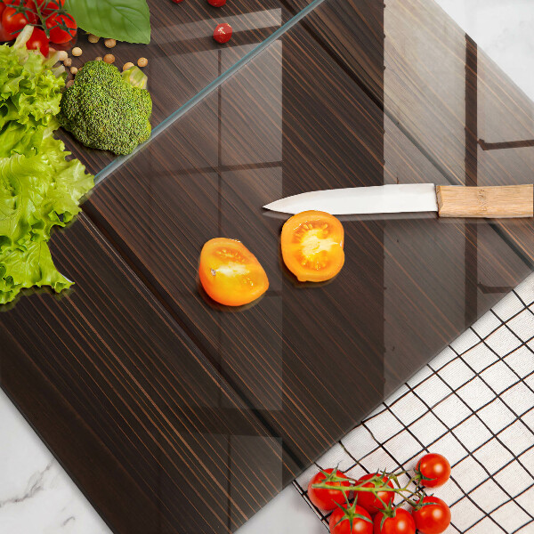 Tábua de cortar de vidro Vegetais na mesa
