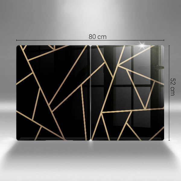 Tábua de cortar Abstração negra