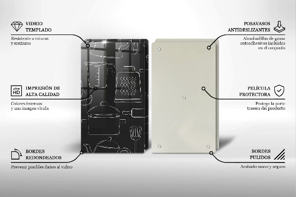 Tábua para cozinha Acessórios de cozinha de desenho animado