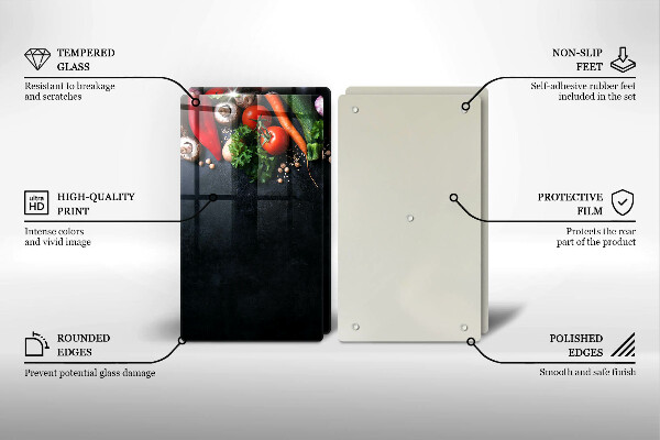 Tábua corte Vegetais coloridos