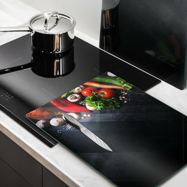 Tábua corte Vegetais coloridos