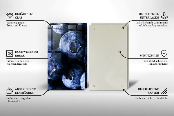 Tábua para corte Close-up de frutas vermelhas