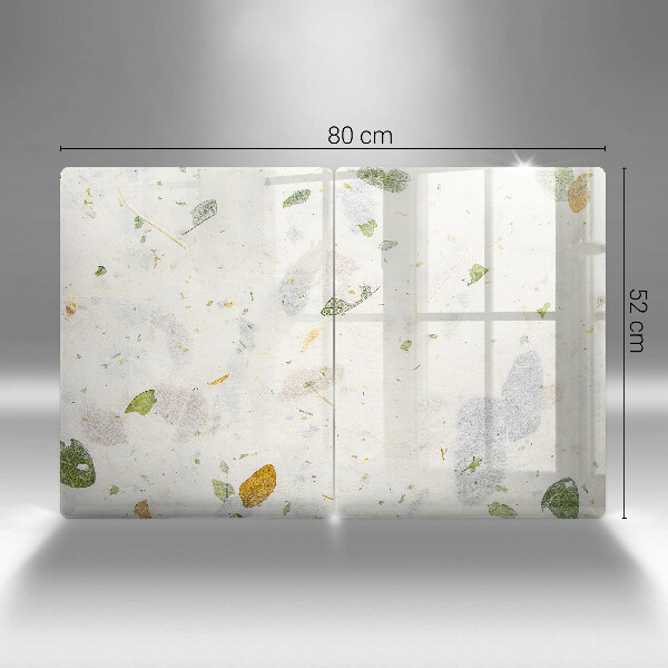 Tábua de corte de vidro Folhas caindo
