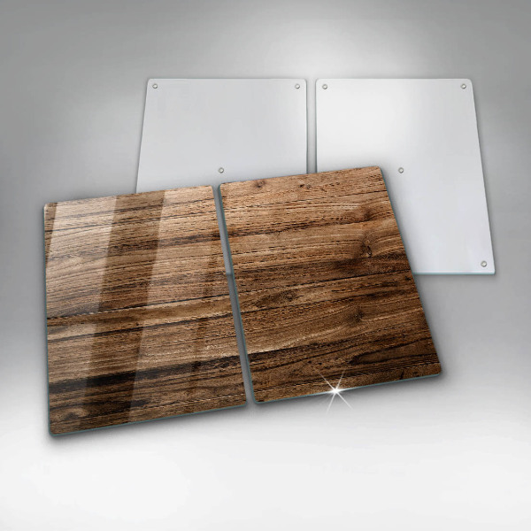 Tábua de cortar de vidro Textura de madeira