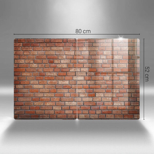 Tábua de cortar de vidro Parede de tijolos