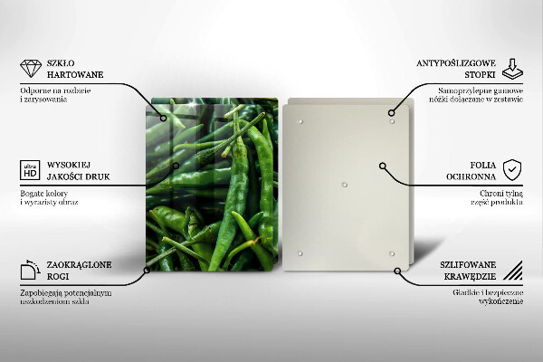 Tábua de cortar alimentos vagens de ervilha