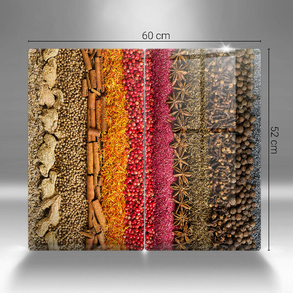 Tábua corte Especiarias coloridas