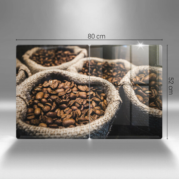 Tábua de corte de vidro Sacos de grãos de café