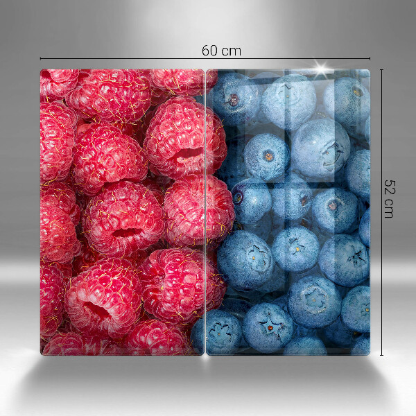 Tábua corte Framboesas e mirtilos