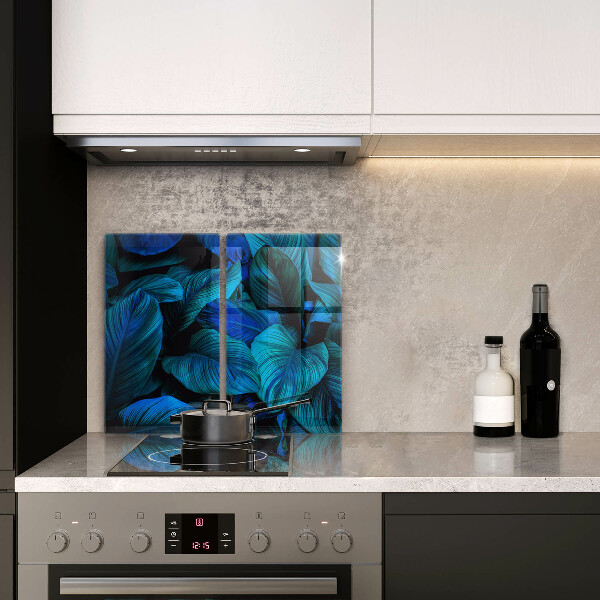 Tábua de cortar alimentos Folhas de vegetação da selva