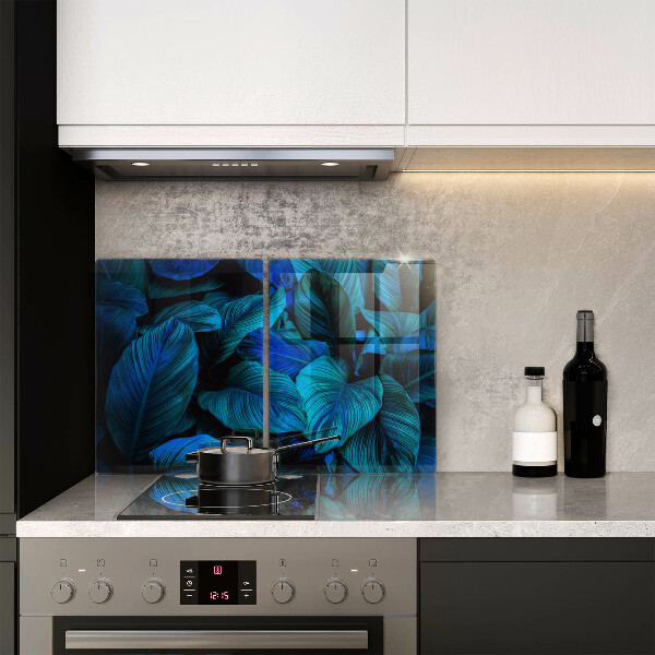 Tábua de cortar alimentos Folhas de vegetação da selva