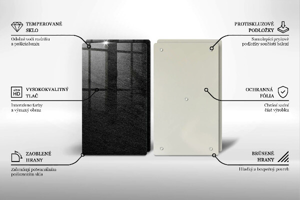 Tábua de cortar de vidro textura da rocha