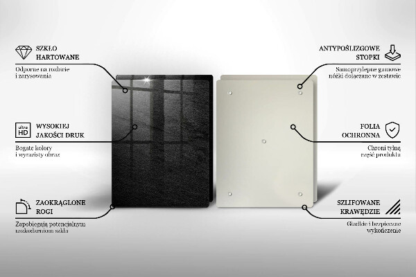 Tábua de cortar de vidro textura da rocha