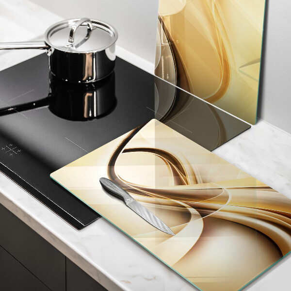 Tábua de corte de vidro Fumaça abstrata