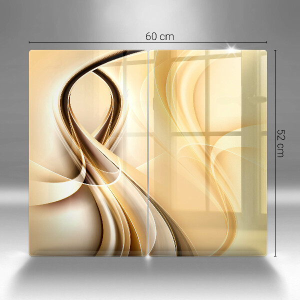 Tábua de corte de vidro Fumaça abstrata