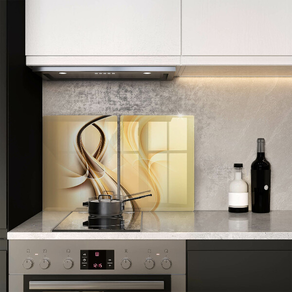 Tábua de corte de vidro Fumaça abstrata