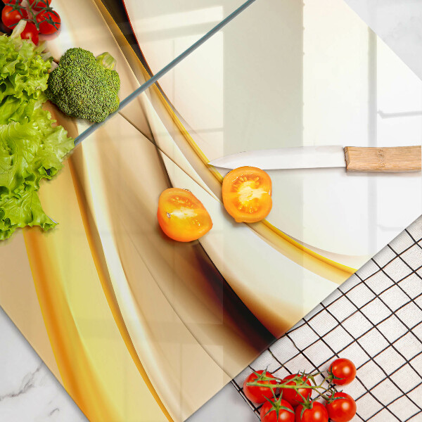 Tábua de corte Linhas de fumaça abstratas