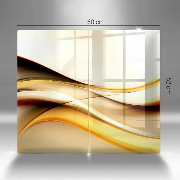 Tábua de corte Linhas de fumaça abstratas