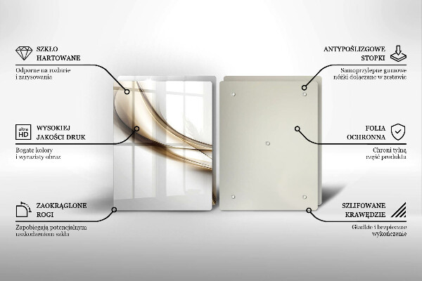 Tábua cozinha Abstração de linhas suaves