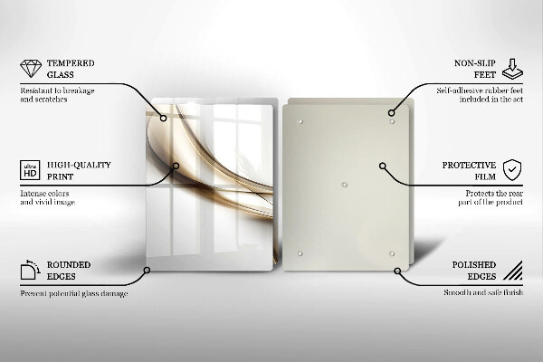 Tábua cozinha Abstração de linhas suaves