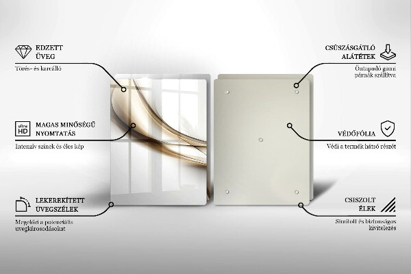 Tábua cozinha Abstração de linhas suaves